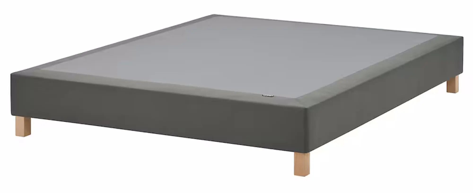 Baza Ikea Lyngor/Burfjord cu picioare 140x200 10cm (Gri Inchis)