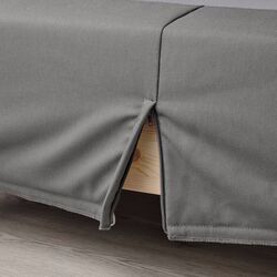 Baza Ikea Lyngor/Burfjord cu picioare 140x200 20cm (Gri Inchis) Thumb