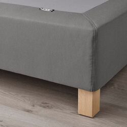 Baza Ikea Lyngor/Burfjord cu picioare 160x200 10cm (Gri Inchis) Thumb