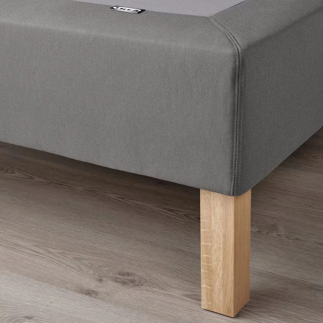 Baza Ikea Lyngor/Burfjord cu picioare 180x200 20cm (Gri Inchis)