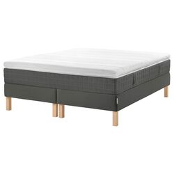 Pat continental Ikea Espevar Hovag/Tussoy Burfjord 20cm 180x200 (Extra Fermă/Gri Inchis) Thumb