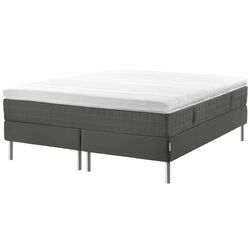 Континентальная кровать Ikea Espevar Hovag/Tussoy Engavagen Bjorli 20см 160x200 (Средней жесткости/Темно-Серый) Thumb