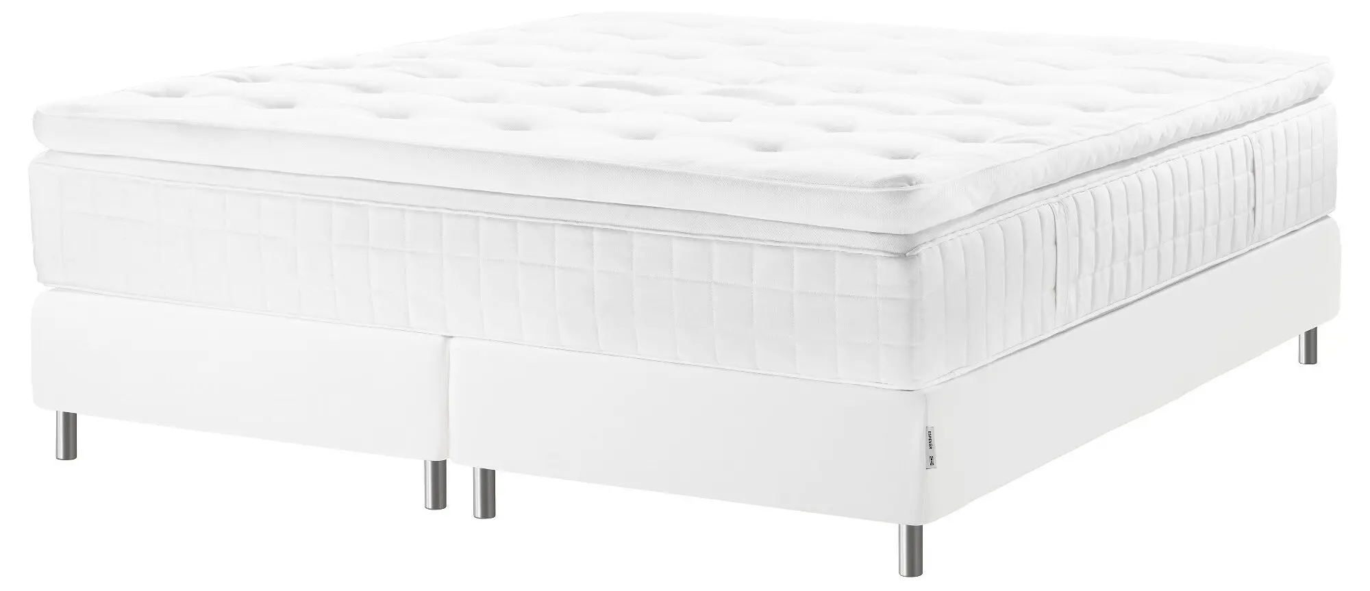 Pat continental Ikea Espevar Hyllestad/Tustna Bjorli 10cm 160x200 (Ferma/Alb)