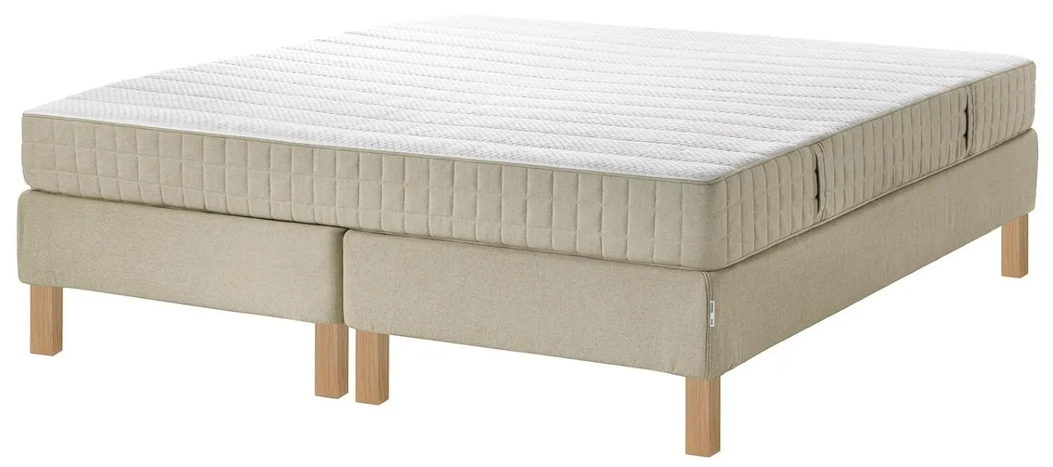 Pat continental Ikea Espevar Mausund Burfjord 20cm 160х200 (Fermitate Medie/Natur)