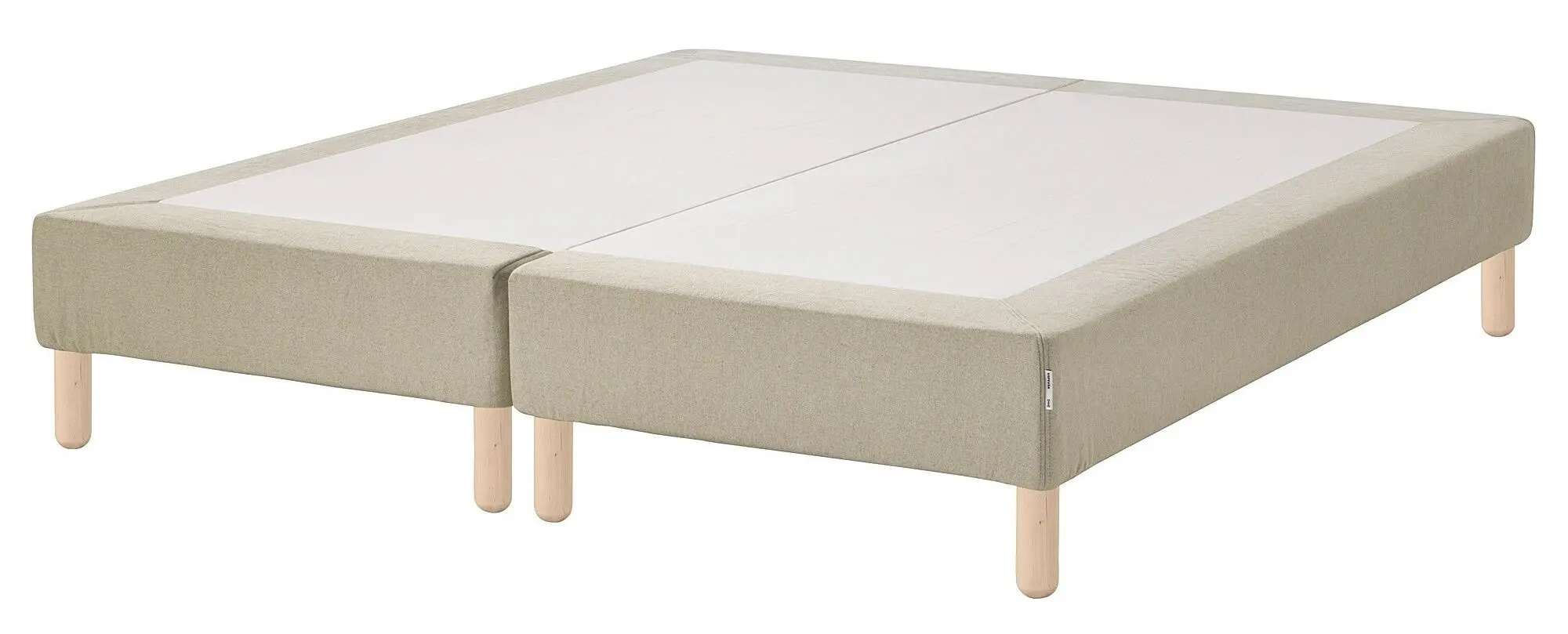 Pat continental Ikea Espevar + saltea cu arcuri Batsfjord 20cm 180x200 (Natur)