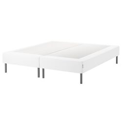 Pat continental Ikea Espevar + saltea cu arcuri Bjorli 20cm 160x200 (Alb) Thumb
