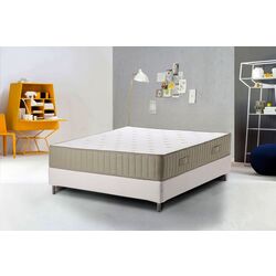 Pat continental Ikea Espevar/Vatnestrom/Bjorli extra ferma 140x200 10cm (Alb/Natural) Thumb