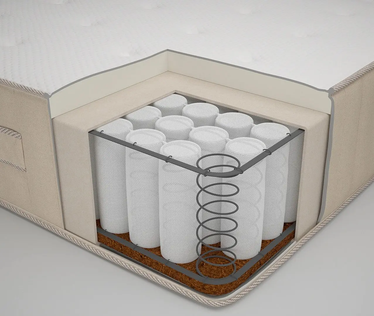Pat continental Ikea Espevar/Vatnestrom Burfjord 20см 90x200 (Alb/Ferma Natur)
