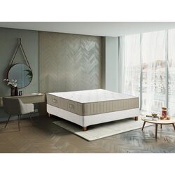 Pat continental Ikea Espevar/Vatnestrom/Burfjord extra ferma 140x200 10cm (Alb/Natural) Thumb