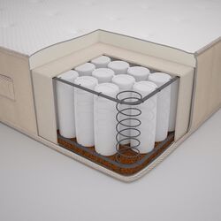 Pat continental Ikea Espevar/Vatnestrom/Burfjord extra ferma 140x200 10cm (Alb/Natural) Thumb