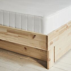 Pat continental Ikea Glamberget/Akrehamn ferma/cu depozitare 140x200 (Pin/Alb) Thumb