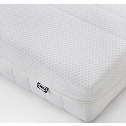 Pat continental Ikea Glamberget/Akrehamn ferma/cu depozitare 90x200 (Pin/Alb) Thumb