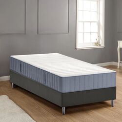 Pat continental Ikea Lyngor/Vagstranda/Bjorli extra ferma 90x200 10cm (Bleu/Gri Inchis) Thumb