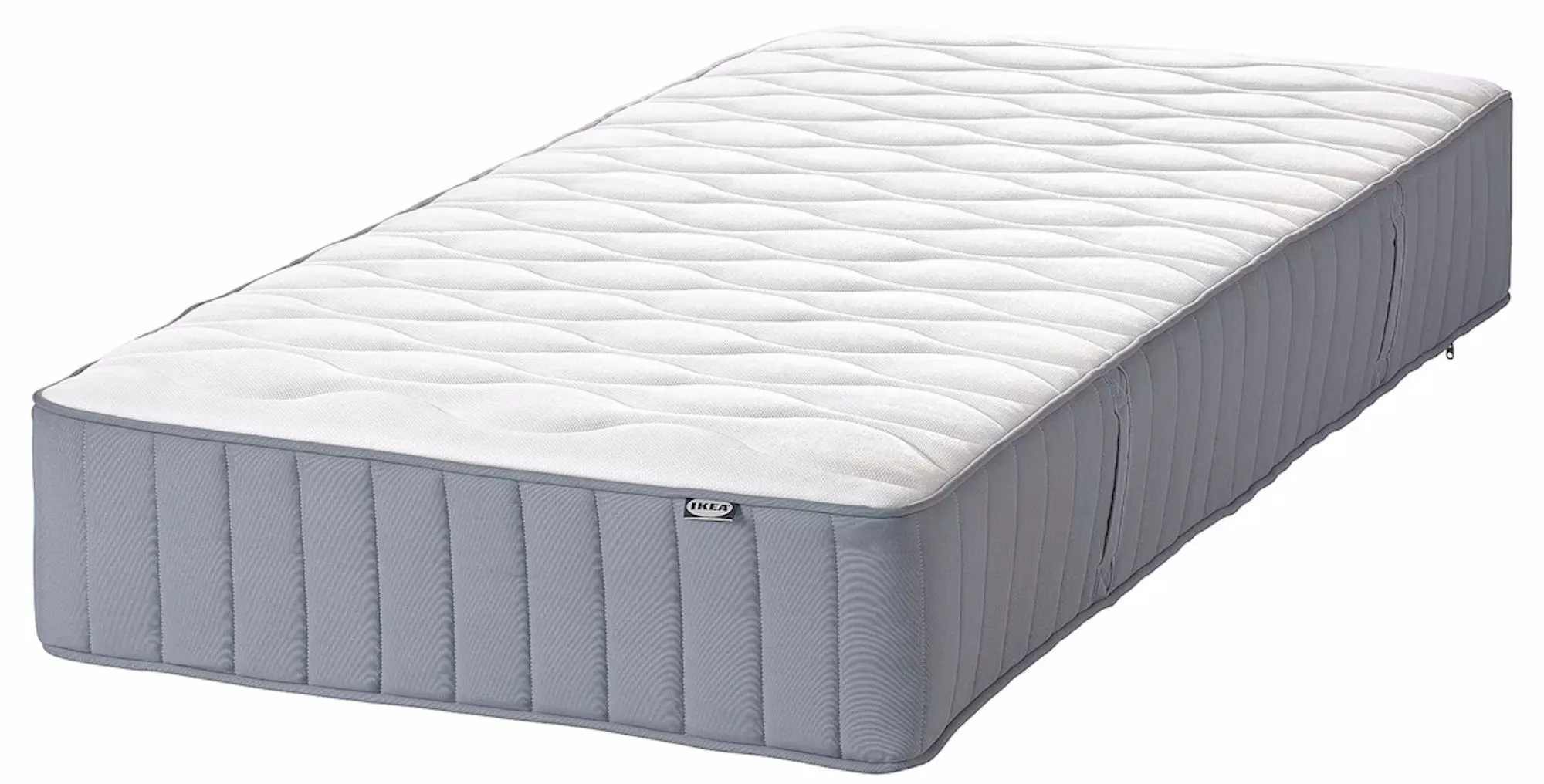 Pat continental Ikea Lyngor/Vagstranda/Bjorli ferma 90x200 20cm (Bleu/Gri Inchis)