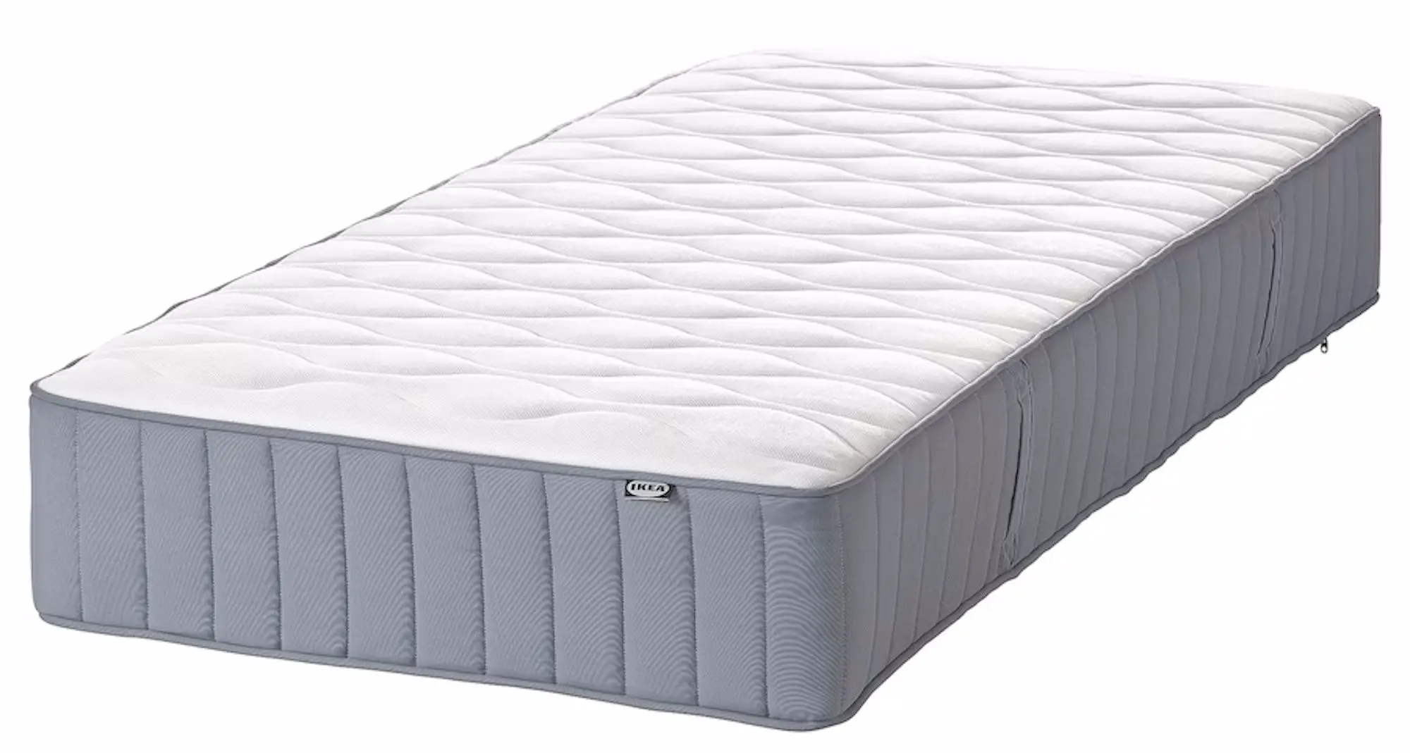 Континентальная кровать Ikea Lyngor/Vagstranda/Burfjord жесткий/экстра жесткий 160x200 10cm (Голубой/Темно-Серый)