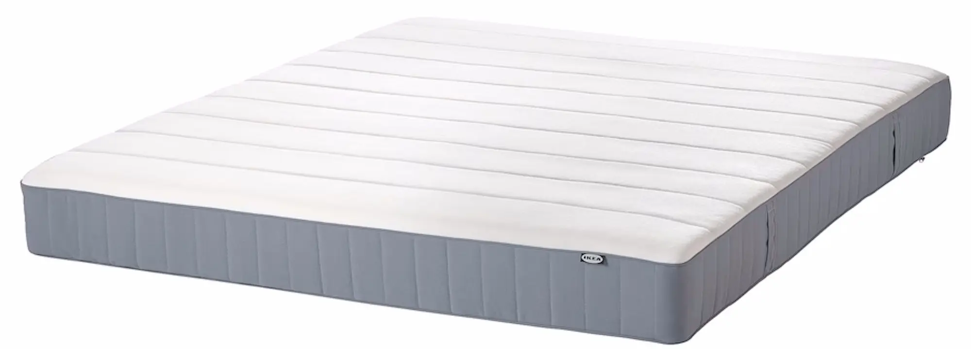 Pat continental Ikea Lyngor/Valevag/Bjorli ferma 140x200 20cm (Bleu/Gri Inchis)