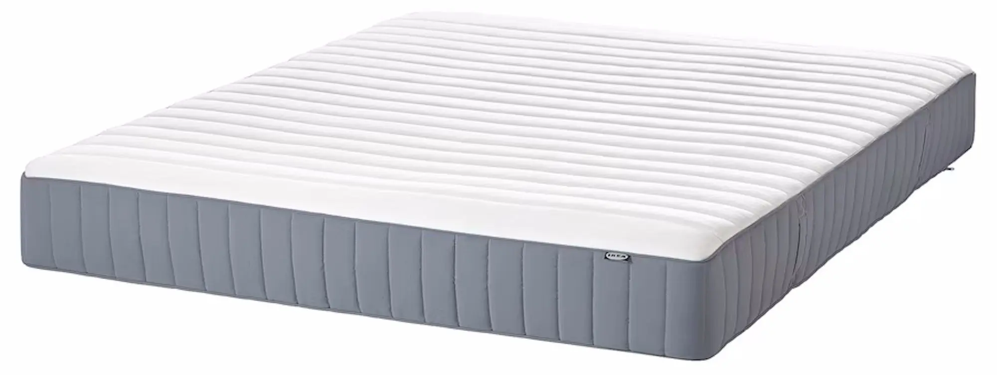 Pat continental Ikea Lyngor/Valevag/Burfjord ferma 140x200 10cm (Bleu/Gri-Inchis)