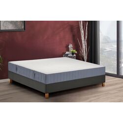 Pat continental Ikea Lyngor/Valevag/Burfjord ferma 140x200 10cm (Bleu/Gri-Inchis)