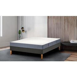 Континентальная кровать Ikea Lyngor/Valevag/Burfjord жесткий 160x200 20cm (Голубой/Темно-Серый)
