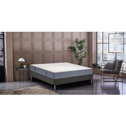 Континентальная кровать Ikea Lyngor/Vesteroy/Bjorli экстра жесткий 160x200 20cm (Голубой/Темно-Серый)
