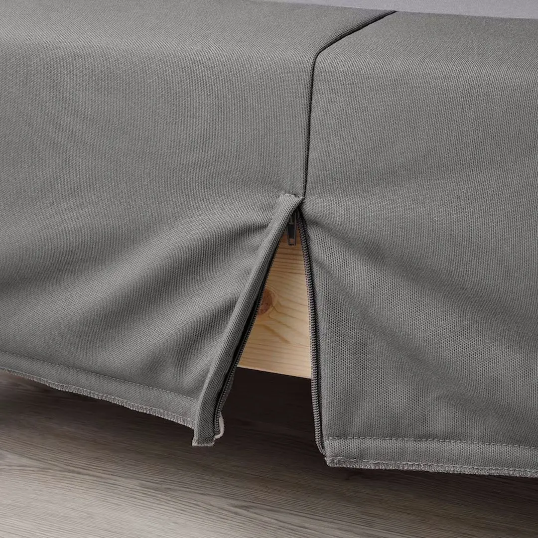 Континентальная кровать Ikea Lyngor/Vesteroy/Bjorli экстра жесткий 160x200 20cm (Голубой/Темно-Серый) - 5