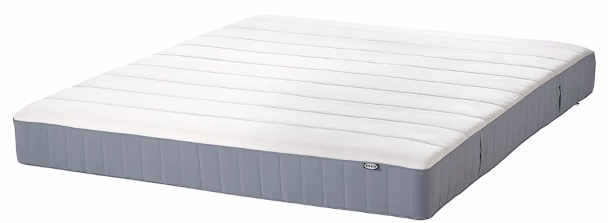 Pat continental Ikea Lyngor/Vesteroy/Bjorli ferma 140x200 20cm (Bleu/Gri Inchis)