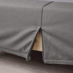 Континентальная кровать Ikea Lyngor/Vesteroy/Burfjord экстра жесткий 90x200 10cm (Голубой/Темно-Серый) Thumb