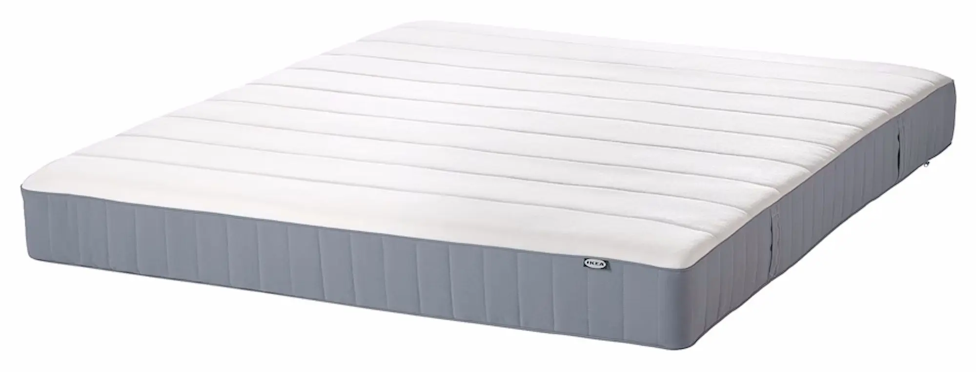 Pat continental Ikea Lyngor/Vesteroy/Burfjord ferma 140x200 20cm (Bleu/Gri-Inchis)