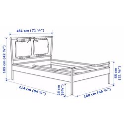 Pat Ikea Bjorksnas Lonset 160x200 (Furnir Mesteacan/Mesteacan) Thumb