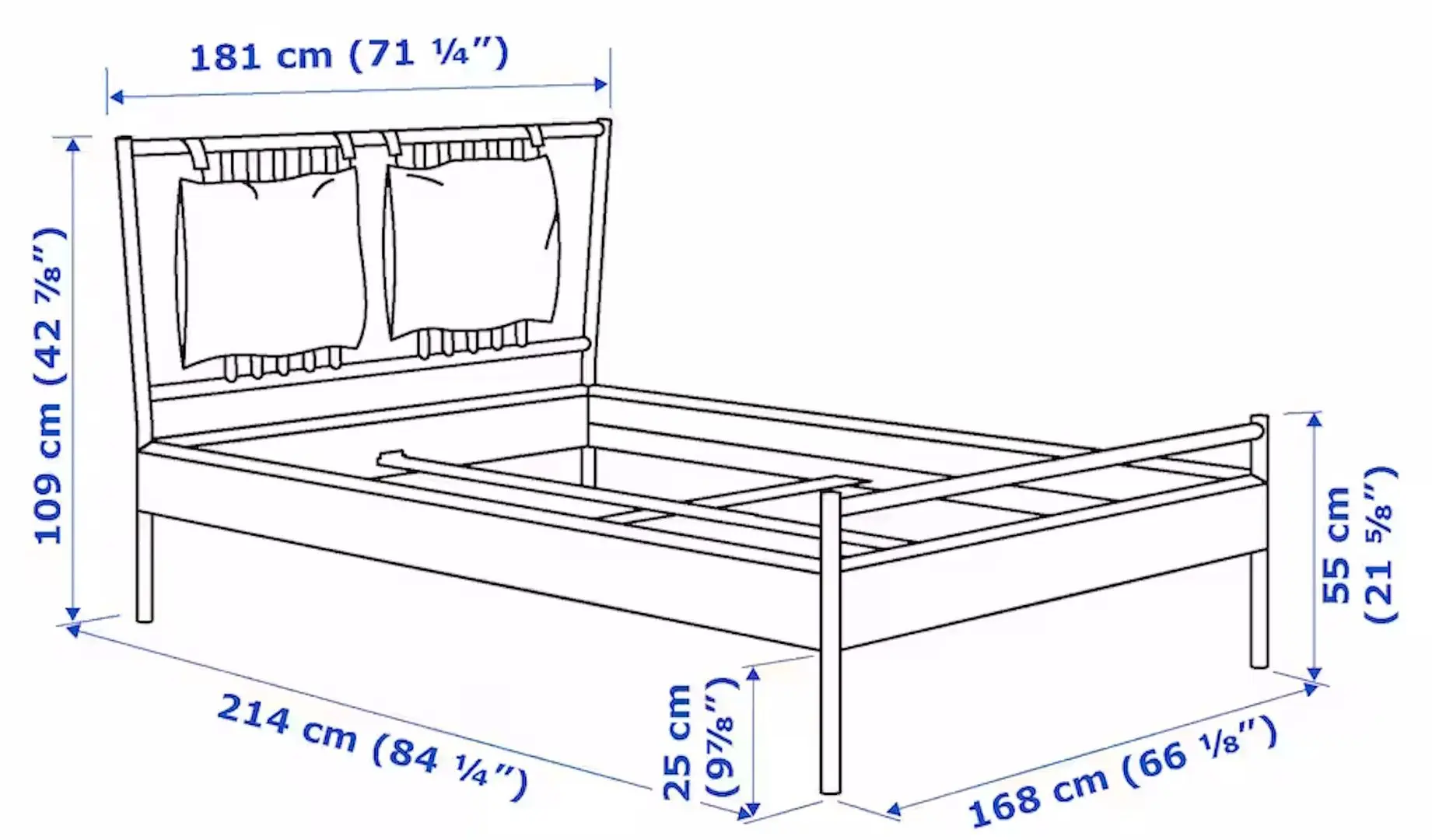 Pat Ikea Bjorksnas Lonset 160x200 (Furnir Mesteacan/Mesteacan)