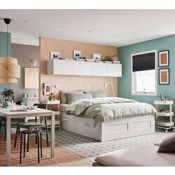 Pat Ikea Brimnes Luroy 160x200 (Alb) Thumb