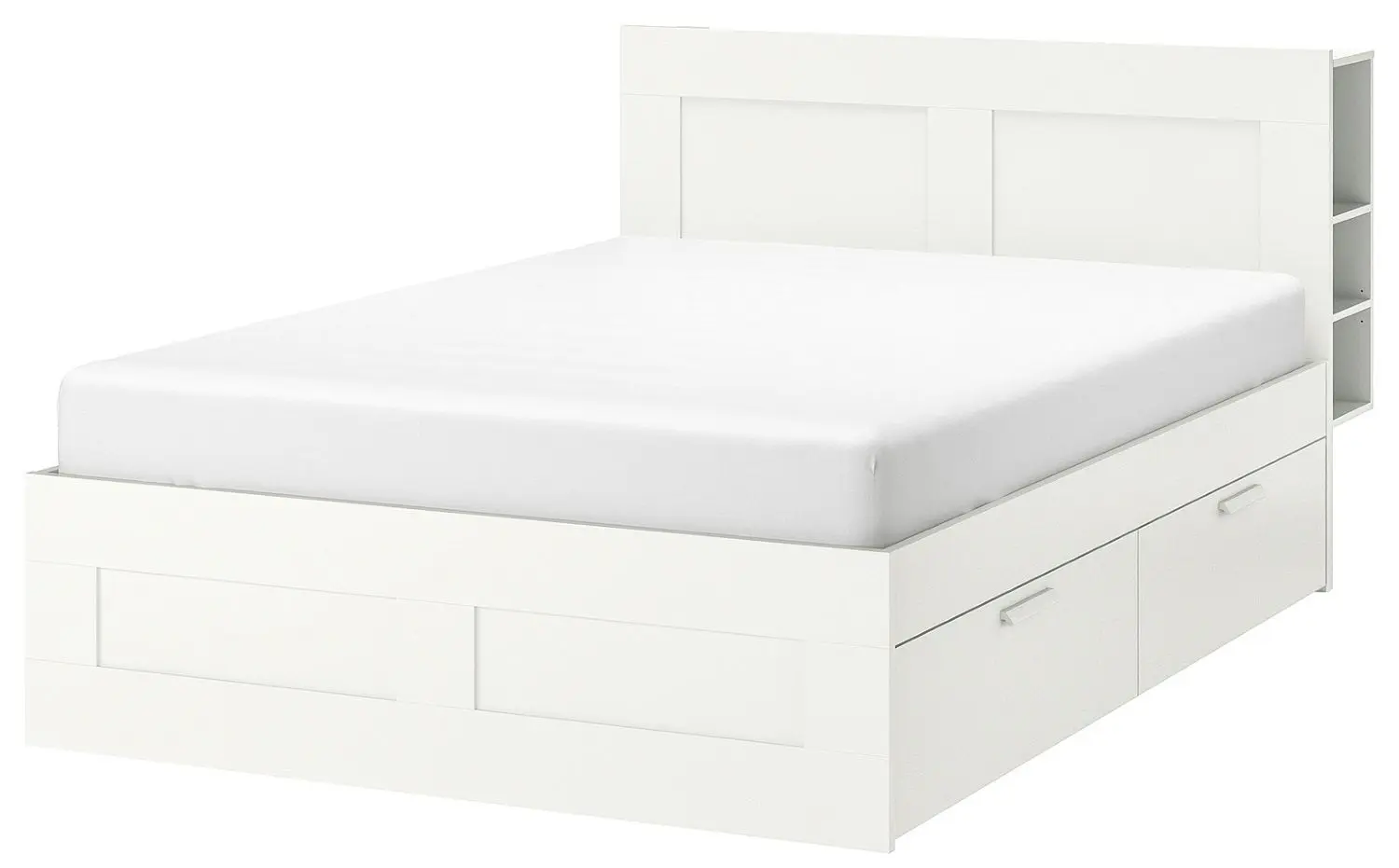 Pat Ikea Brimnes cu tablie Lonset 140х200 (Alb)