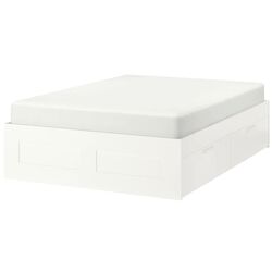 Pat Ikea Brimnes cu depozitare Lonset 160х200 (Alb)