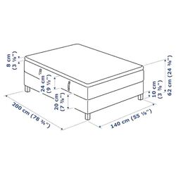 Pat Ikea Espevar Hovag/Tussoy Burfjord 10cm 140х200 (Ferma/Gri Inchis) Thumb