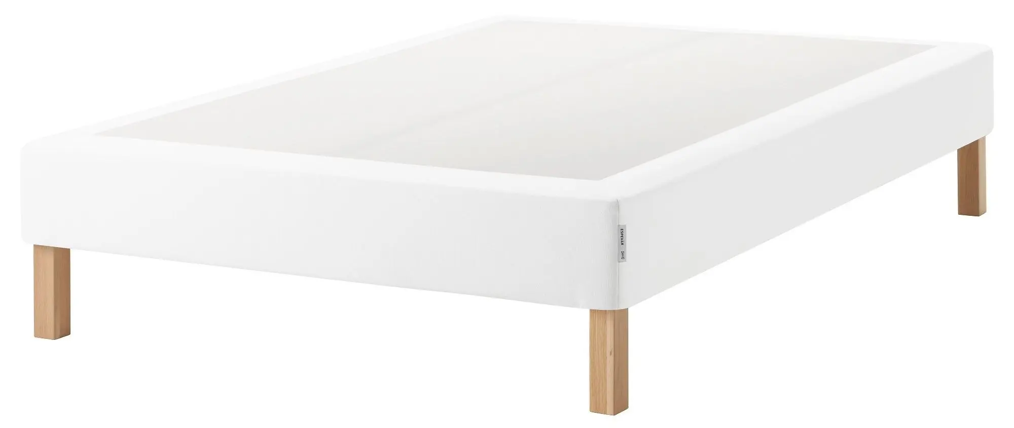 Pat Ikea Espevar + saltea cu arcuri Burfjord 20cm 140x200 (Alb)