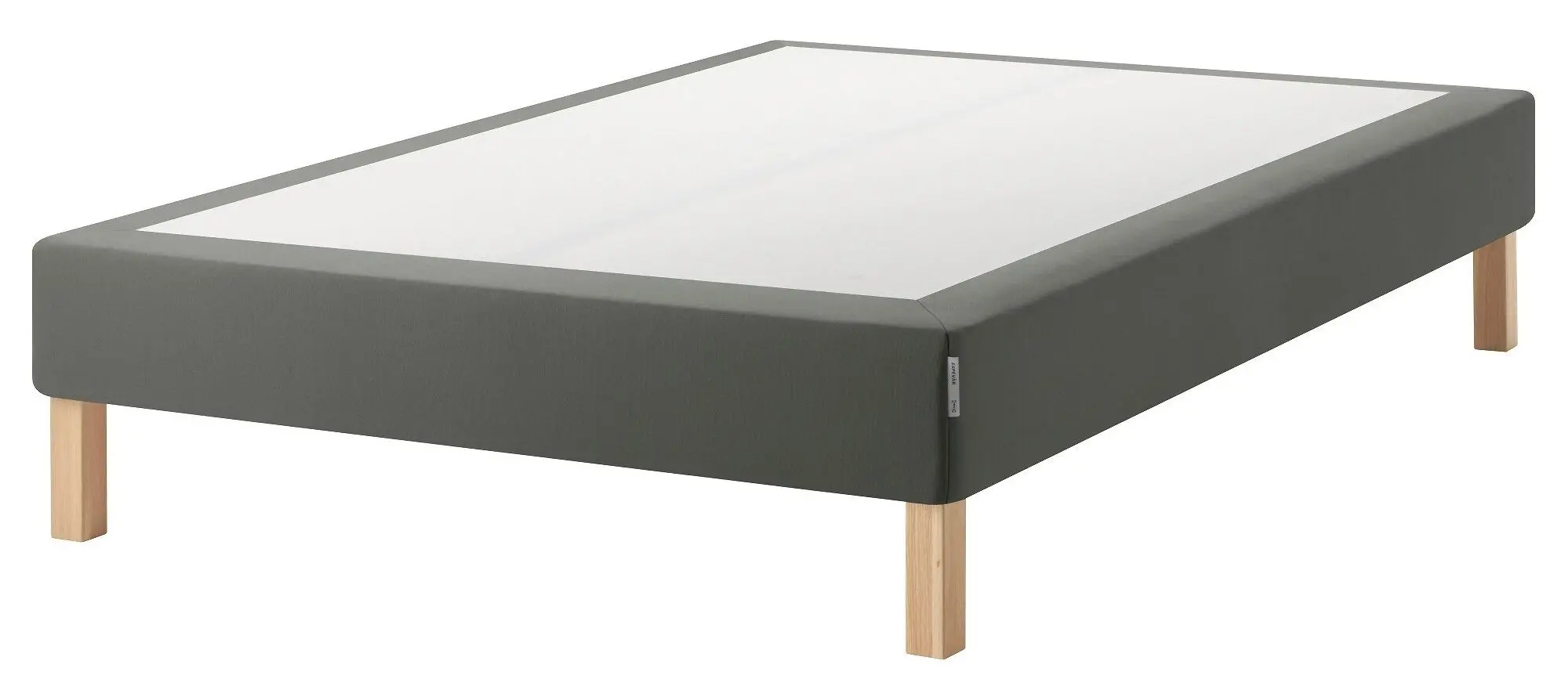 Pat Ikea Espevar + saltea cu arcuri Burfjord 20cm 140x200 (Gri inchis)