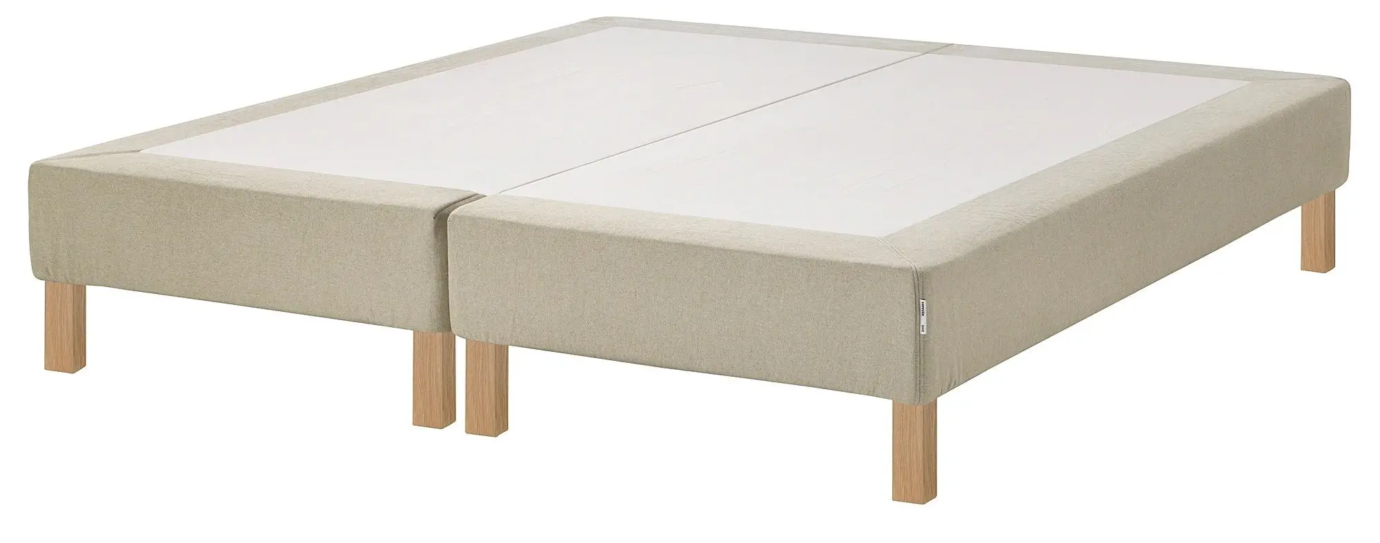 Pat Ikea Espevar + saltea cu arcuri Burfjord 20cm 160x200 (Natur)