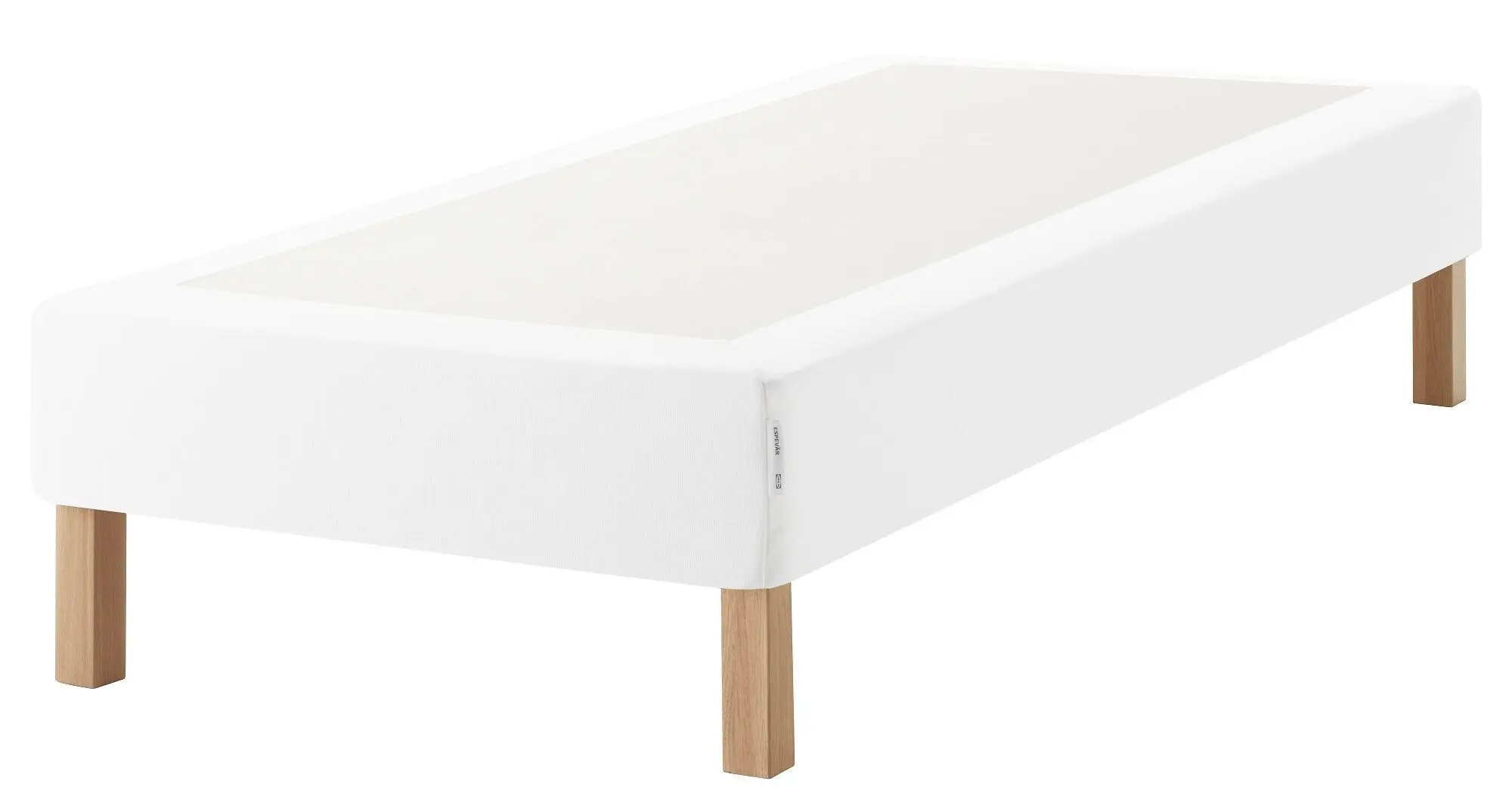 Pat Ikea Espevar + saltea cu arcuri Burfjord 20cm 90x200 (Alb)