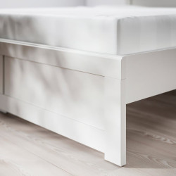 Кровать Ikea Fagelfjallet/Lindbaden 140x200 (Грязный белый) Thumb