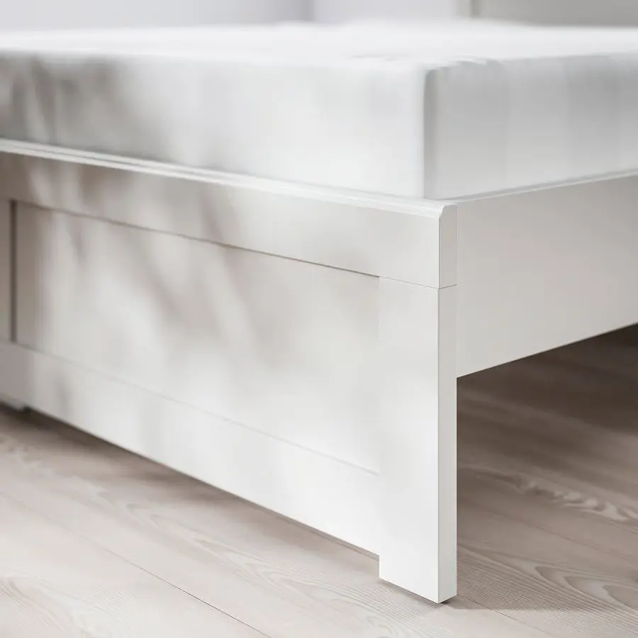 Кровать Ikea Fagelfjallet/Lindbaden 140x200 (Грязный белый) - 4
