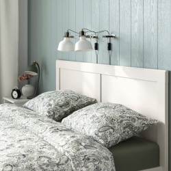 Кровать Ikea Fagelfjallet/Lindbaden 140x200 (Грязный белый) Thumb