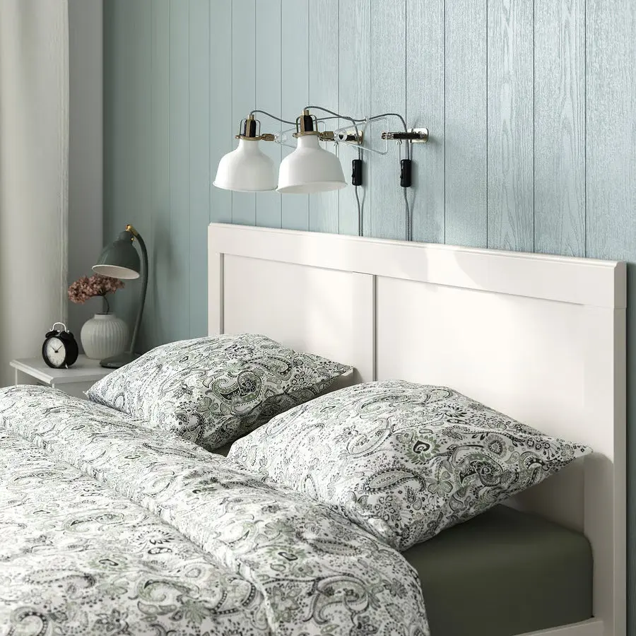 Кровать Ikea Fagelfjallet/Lindbaden 140x200 (Грязный белый) - 5