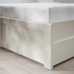 Pat Ikea Fagelfjallet/Luroy 4 sertare 140x200 (Alb murdar) Thumb