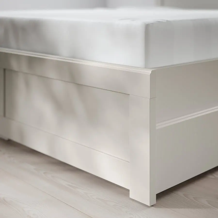 Pat Ikea Fagelfjallet/Luroy 4 sertare 140x200 (Alb murdar) - 6