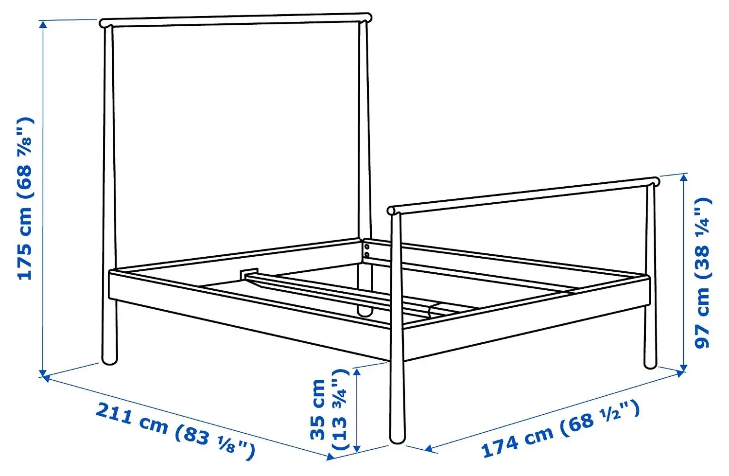 Pat Ikea Gjora 160х200 (Mesteacan) - 9