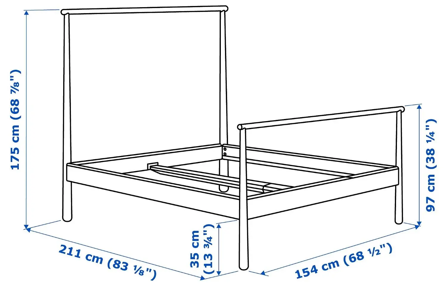 Pat Ikea Gjora Lonset 140х200 (Mesteacan) - 11