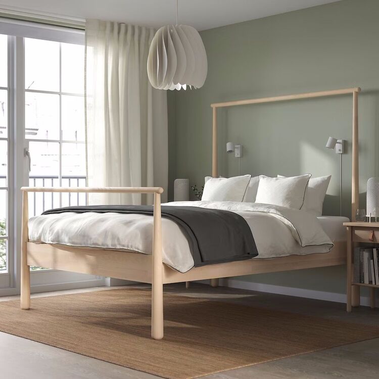 Кровать Ikea Gjora Lonset 160x200 (Береза) купить в Кишиневе, Молдове ...