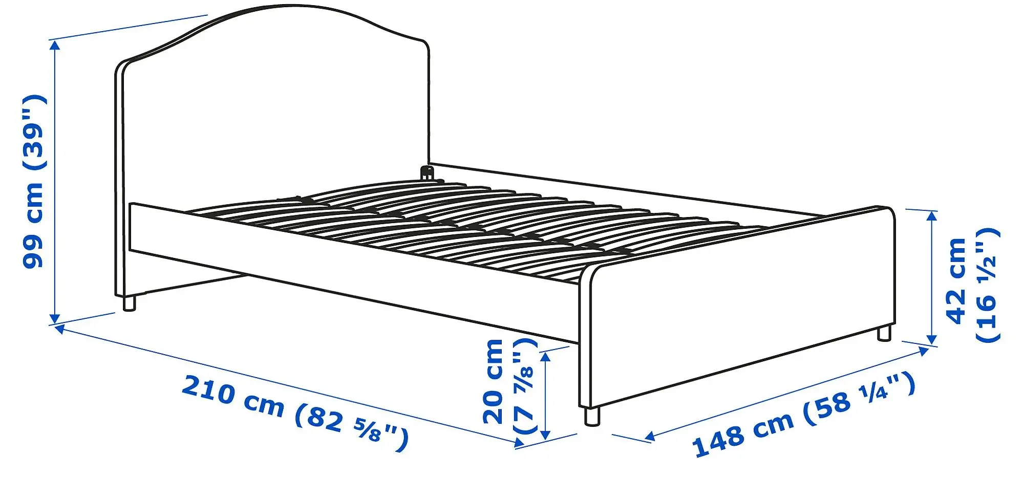 Pat Ikea Hauga 140x200 (Visle Gri) - 8