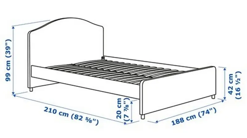 Pat Ikea Hauga 180х200 (Lofallet Bej) - 6