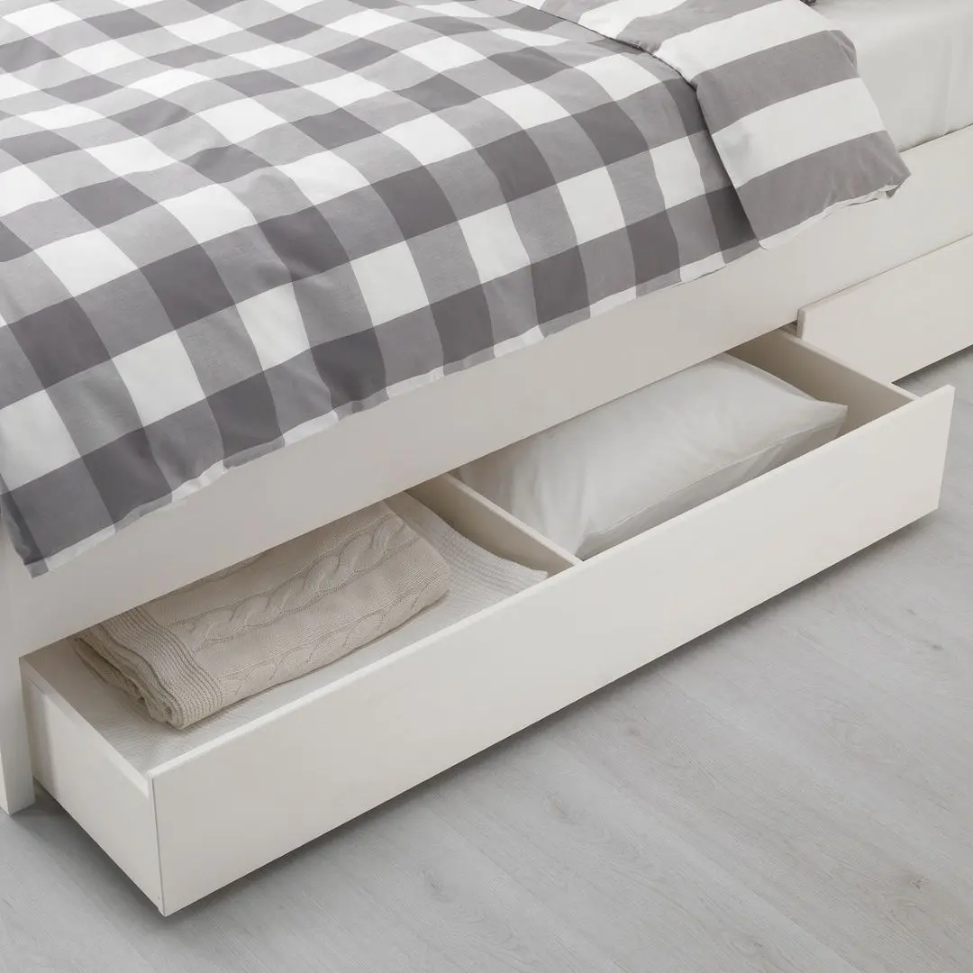 Pat Ikea Hemnes 2 cutii depozitare 90х200 (Alb)
